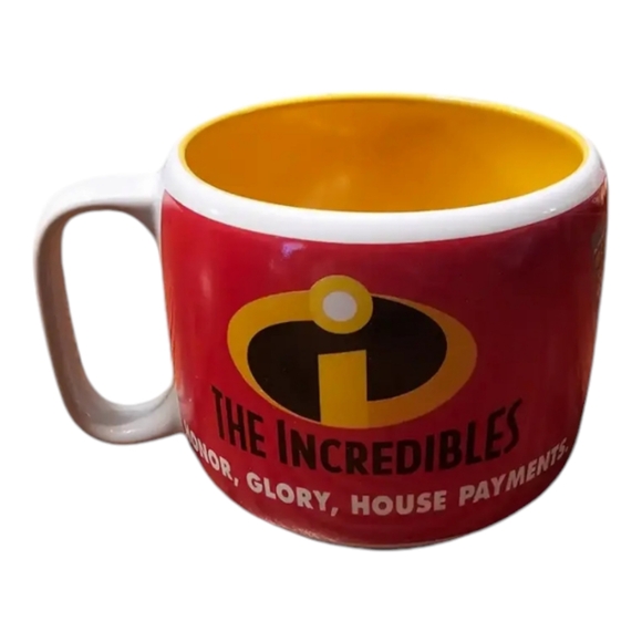 Disney Other - The Incredibles Glory Honor House Payments Coffee Mug Cup The Disney Store Pixar